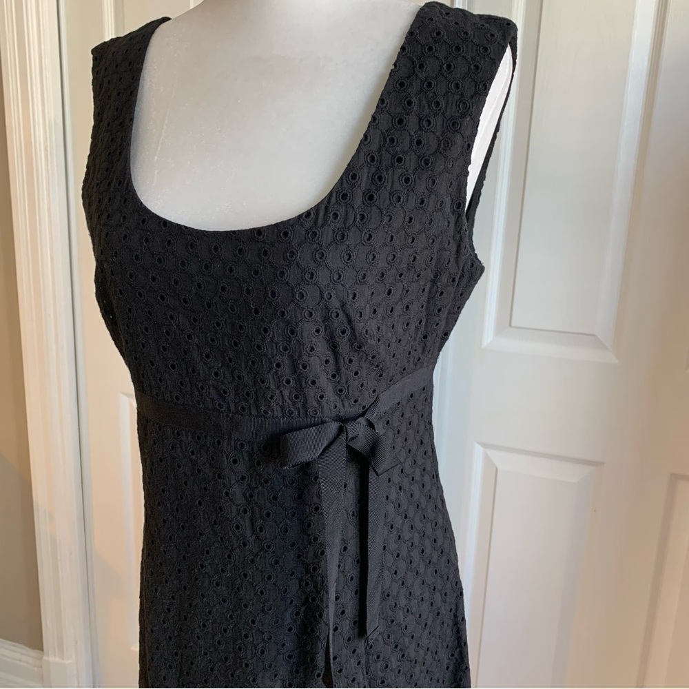 Ann Taylor Black Eyelet Summer Dress - Picture 3 of 6